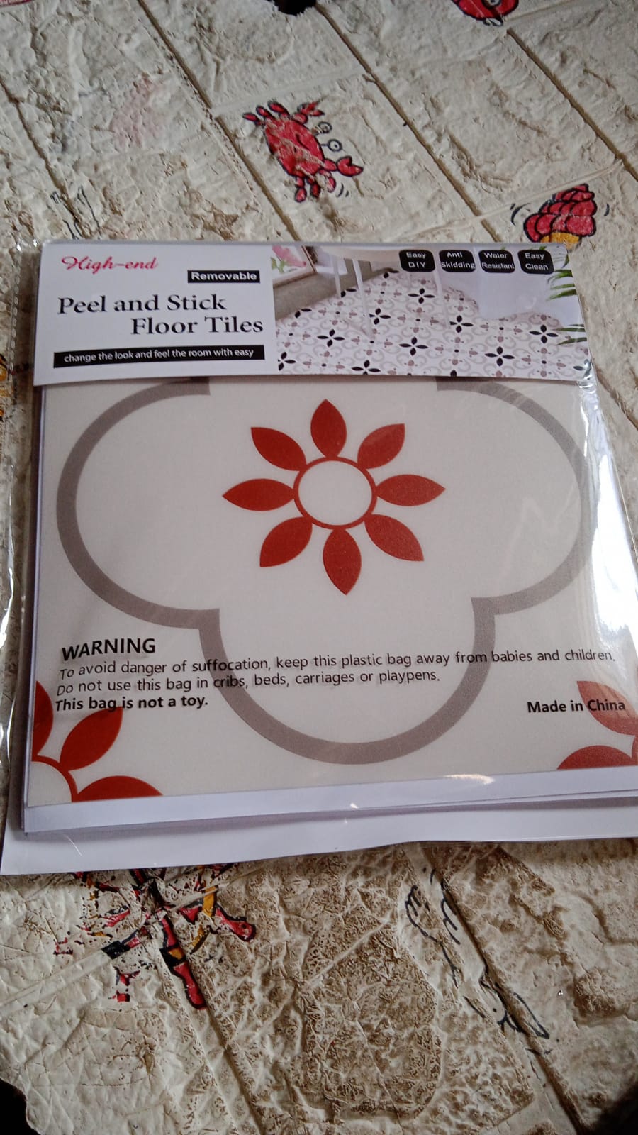 Peel and Stick Floor Tiles Kitchen / Bathroom Backsplash Sticker Detachable Waterproof DIY Tile Stickers for Wall Decoration Tiles Home Decoration (8x8 Inch / 10 Pcs Set) Peel and Stick Floor Tiles Kitchen / Bathroom Backsplash Sticker Detachable Waterproof DIY Tile Stickers for Wall Decoration Tiles Home Decoration (8x8 Inch / 10 Pcs Set)